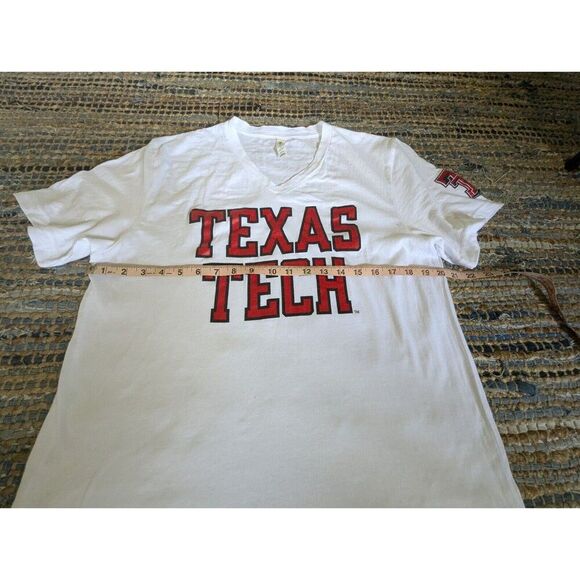 Texas Tech T Shirt L Cotton S/S Vneck Pullover Football NCAA Game Day Collegiate - Picture 6 of 9